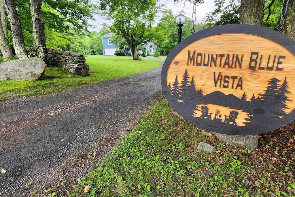 Mountain Blue Vista - Luxury Retreat Near Ski Resorts With Pond, Firepit And Hot Tub Windham Extérieur photo