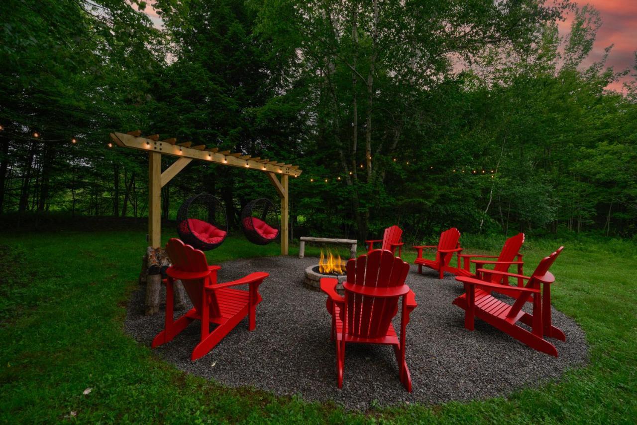 Mountain Blue Vista - Luxury Retreat Near Ski Resorts With Pond, Firepit And Hot Tub Windham Extérieur photo