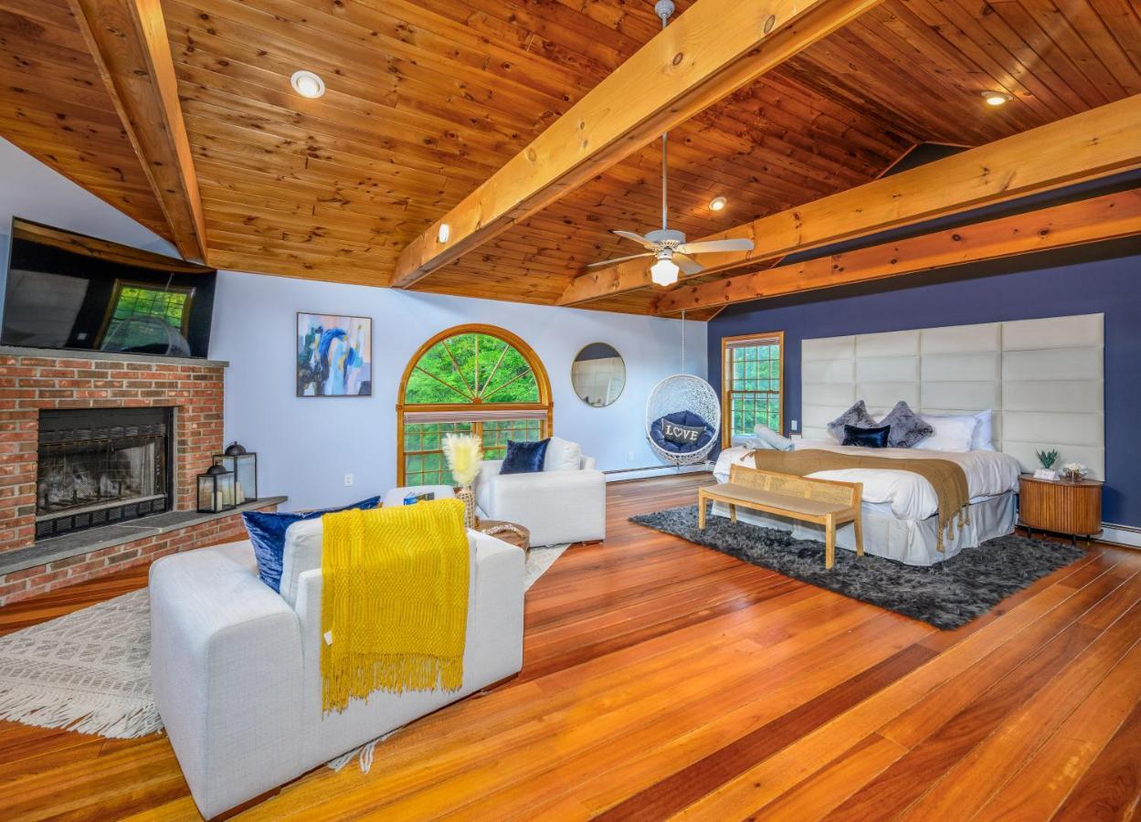 Mountain Blue Vista - Luxury Retreat Near Ski Resorts With Pond, Firepit And Hot Tub Windham Extérieur photo