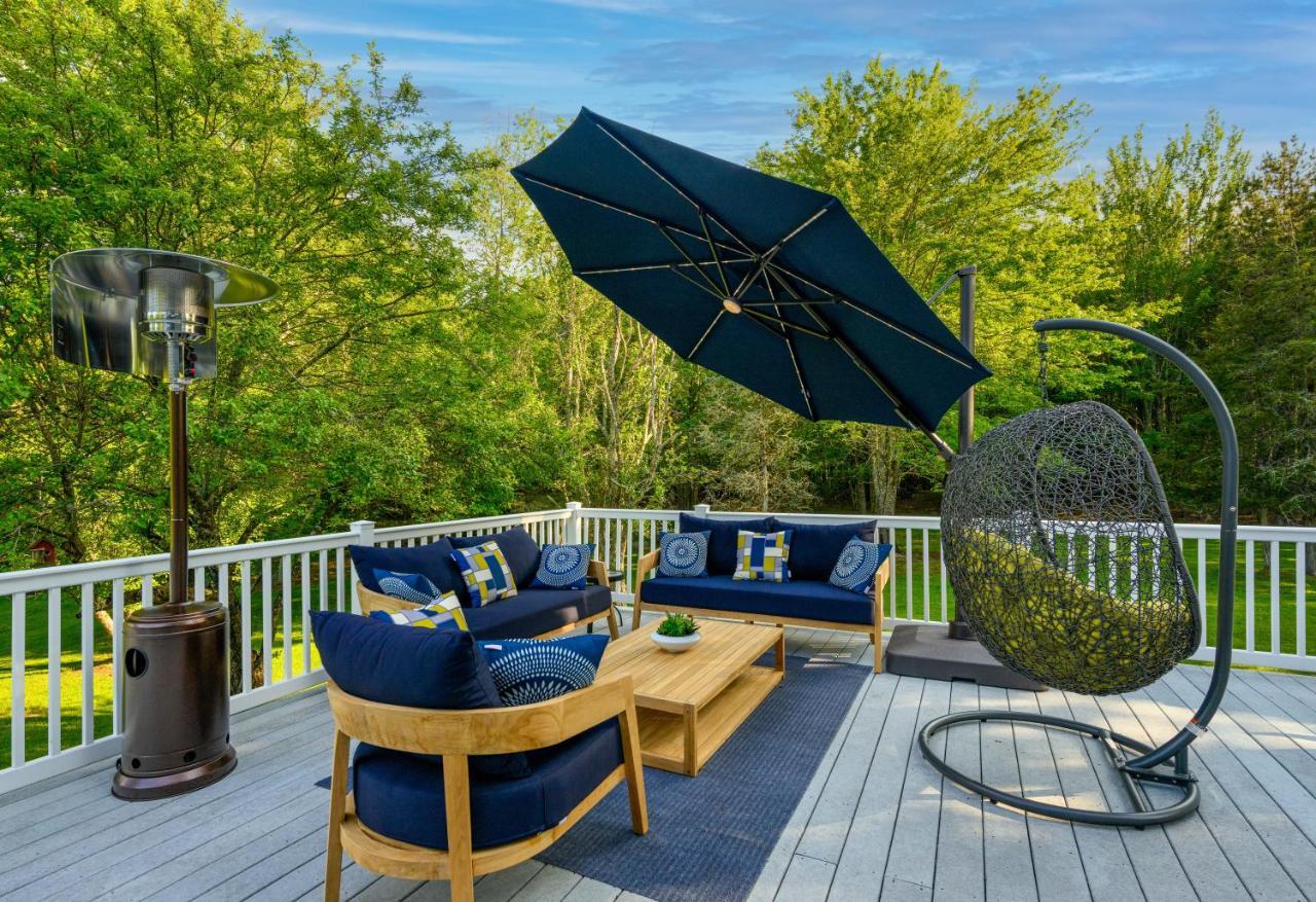Mountain Blue Vista - Luxury Retreat Near Ski Resorts With Pond, Firepit And Hot Tub Windham Extérieur photo
