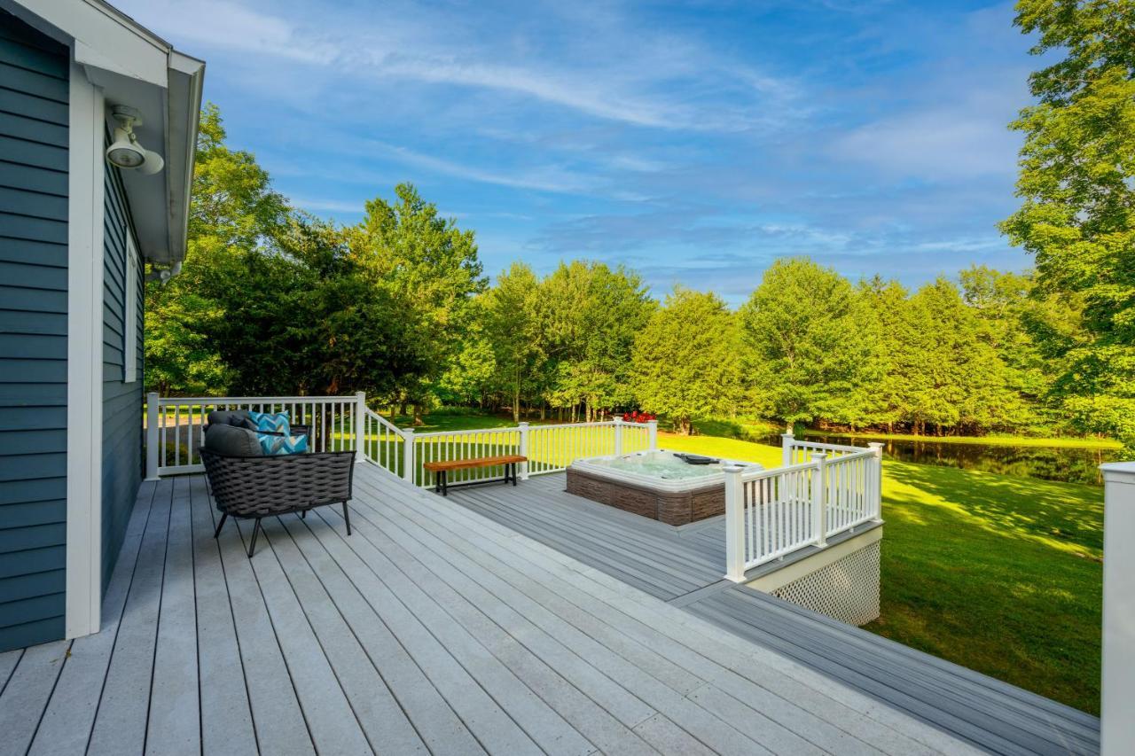 Mountain Blue Vista - Luxury Retreat Near Ski Resorts With Pond, Firepit And Hot Tub Windham Extérieur photo