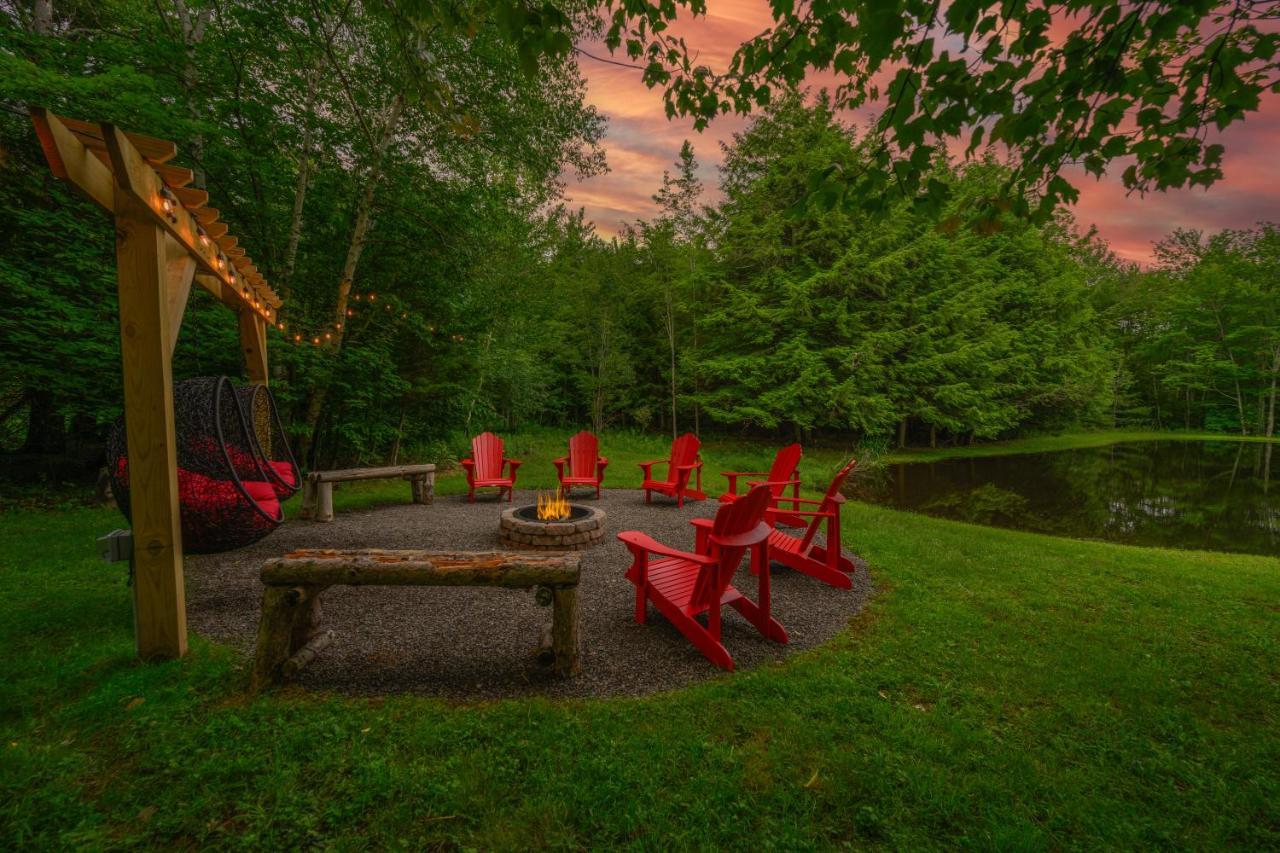 Mountain Blue Vista - Luxury Retreat Near Ski Resorts With Pond, Firepit And Hot Tub Windham Extérieur photo