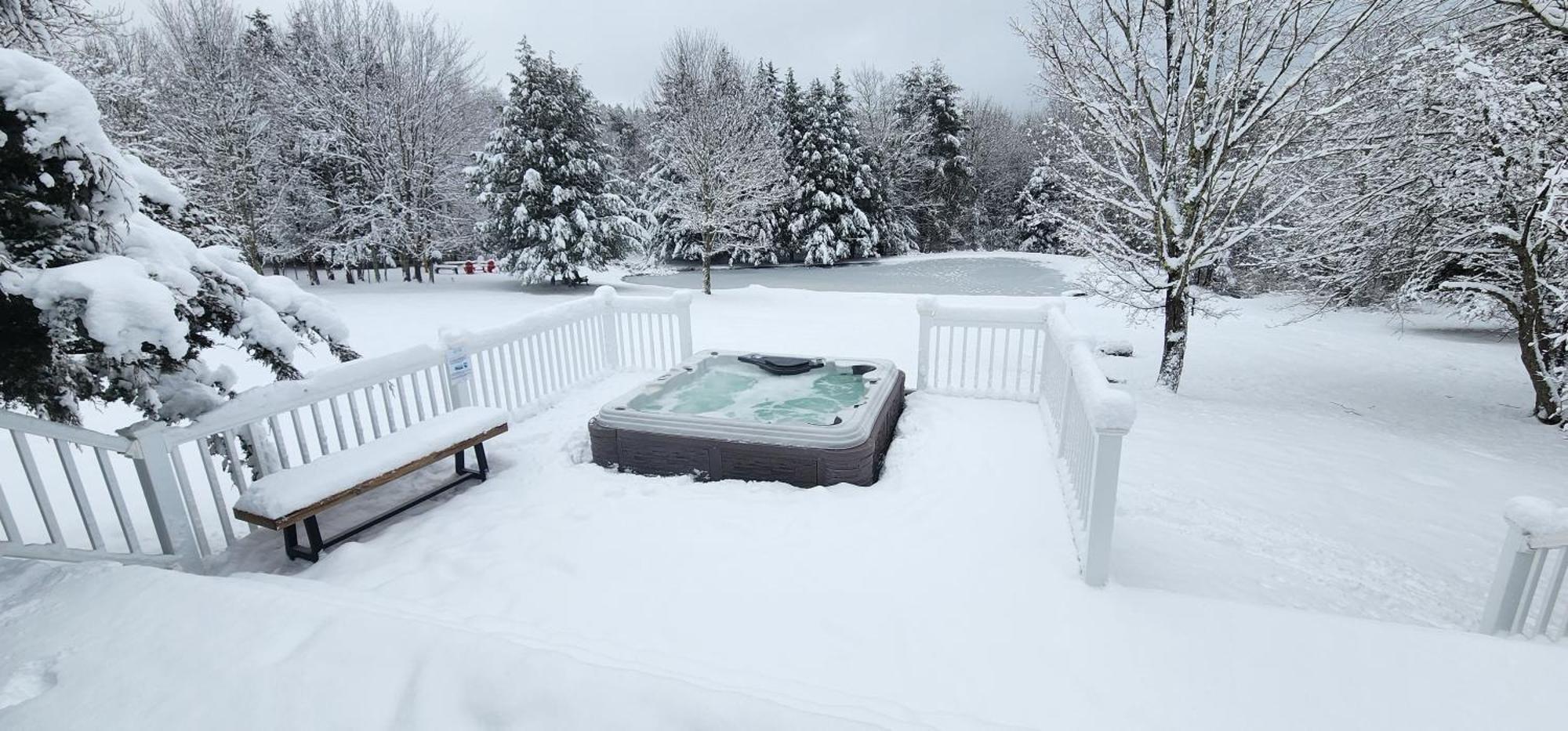 Mountain Blue Vista - Luxury Retreat Near Ski Resorts With Pond, Firepit And Hot Tub Windham Extérieur photo